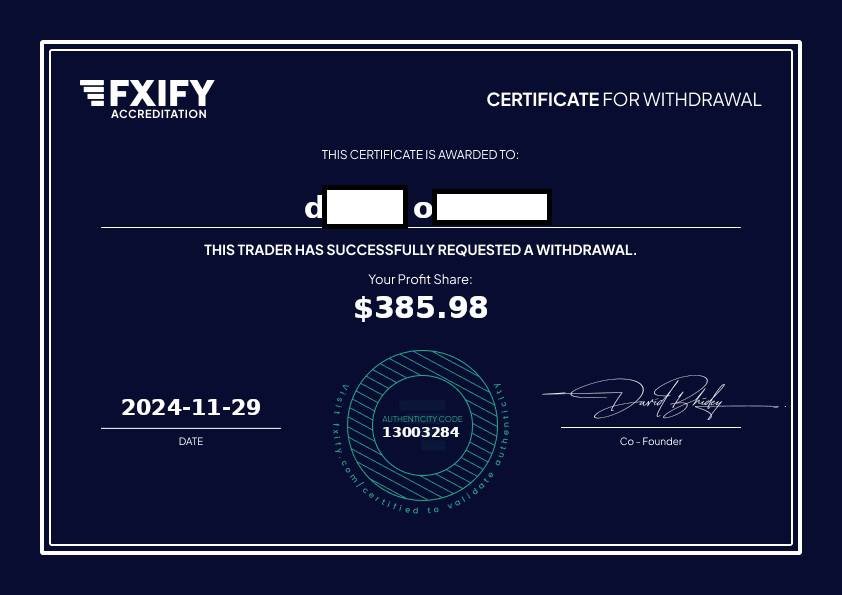 fxify payout proofs 2024